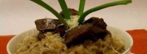 ризотто с куриной печенью. Шаг 10