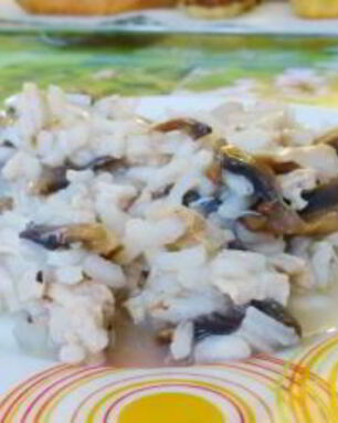 Ризотто с курицей и грибами