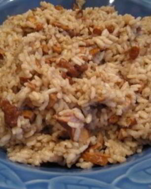 Ризотто с лисичками и сыром