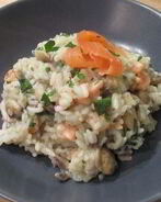 Ризотто с лососем