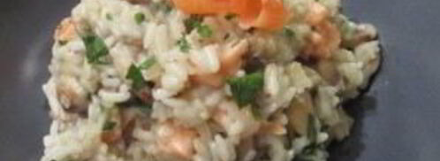 ризотто с лососем. Шаг 5