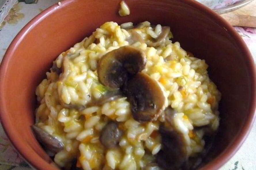 Рецепт ризотто с овощами и грибами