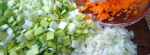 ризотто с овощами и грибами. Шаг 3