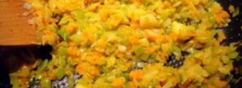 ризотто с овощами и грибами. Шаг 4