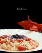 Ризотто с помидорами и базиликом