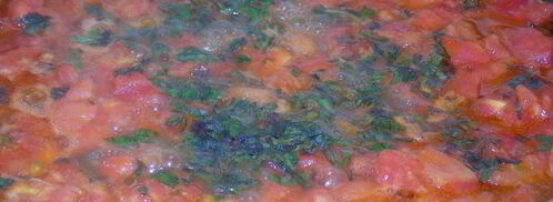 ризотто с помидорами и базиликом. Шаг 6