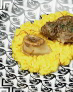 Ризотто с шафраном и оссобуко