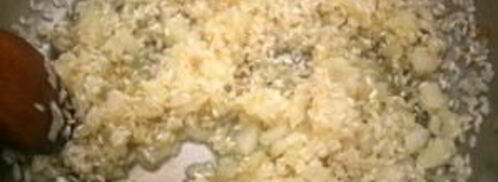 ризотто с шампиньонами и сливками. Шаг 3