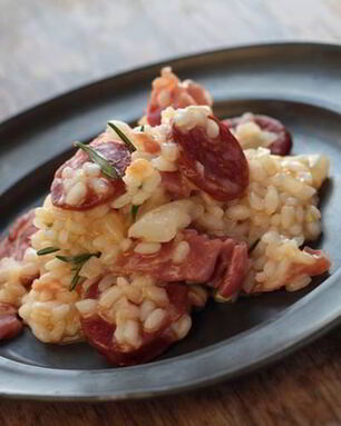 Ризотто с сосисками