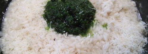 ризотто с соусом из черемши. Шаг 5