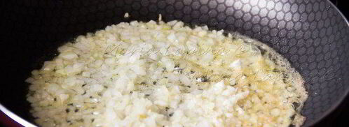 ризотто с зеленым горошком, сыром джюгас и мятой. Шаг 3