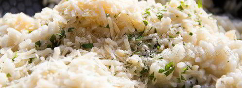 ризотто с зеленым горошком, сыром джюгас и мятой. Шаг 8