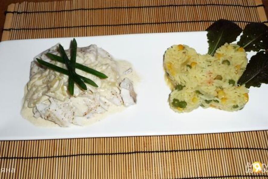 Рецепт судака по-монастырски с ризотто