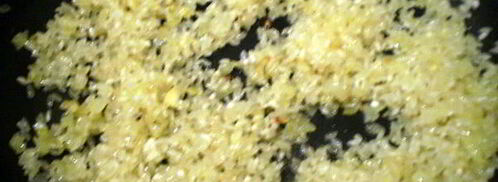 яблочное ризотто с креветками. Шаг 4