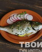 Дорада на пару