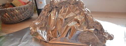 дорада, запеченная с луком и зеленью. Шаг 5