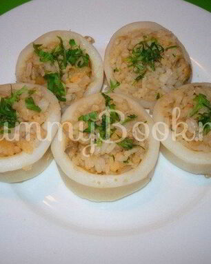 Фаршированные кальмары из мультиварки