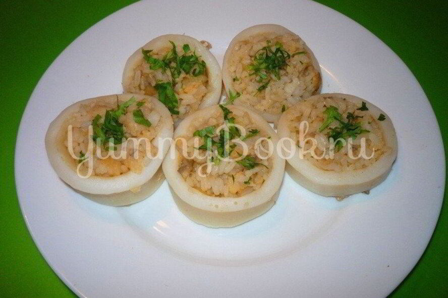 Рецепт фаршированных кальмаров из мультиварки