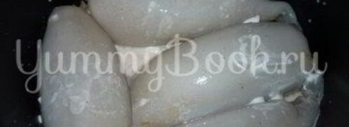 фаршированные кальмары из мультиварки. Шаг 8