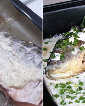 Караси в сметане