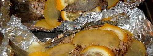 карп запеченый в яблоках с ароматными травами. Шаг 8