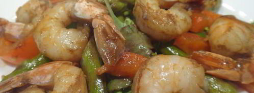 креветки и спаржа с имбирем. Шаг 6