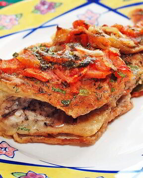 Морской окунь в фольге