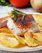 Рыба с картофелем в духовке