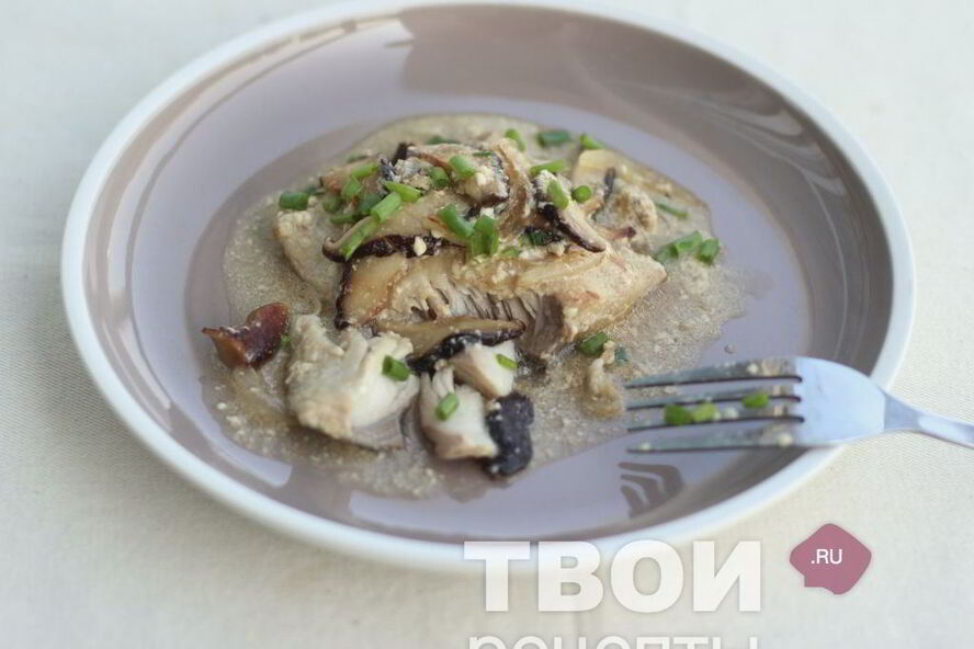 Рецепт рыбы с луком и грибами