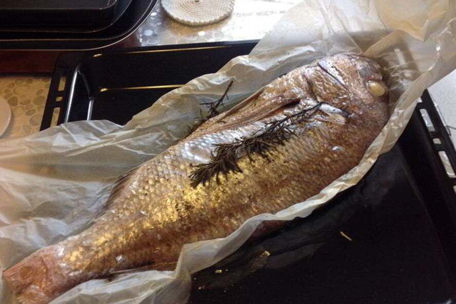 Рецепт рыбы, запеченной в рукаве