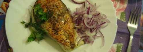 рыба жареная с овощами. Шаг 17