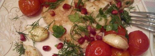 треска в гранатовом соке. Шаг 5