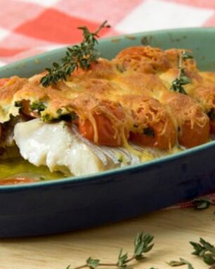 Тушеная треска по-бискайски