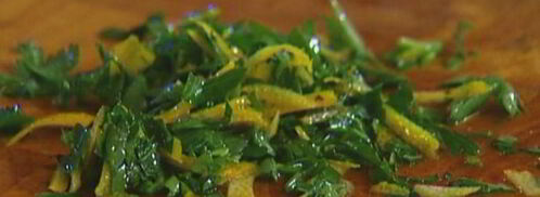 запеченная лимонная треска с огурцами и сельдереем. Шаг 8