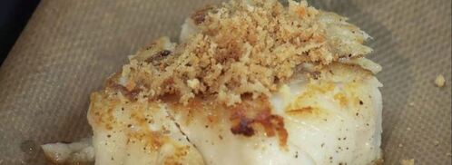 запеченная треска с лапшой из кабачков и с соусом из авокадо. Шаг 4