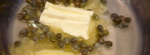 запеченное филе семги с лаймом и каперсами. Шаг 3