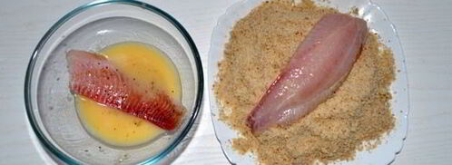 жареная тилапия в ореховой панировке. Шаг 4