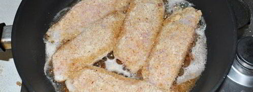 жареная тилапия в ореховой панировке. Шаг 5