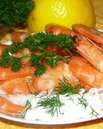 Жареные креветки в чесночном соусе