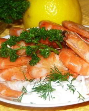 Жареные креветки в чесночном соусе