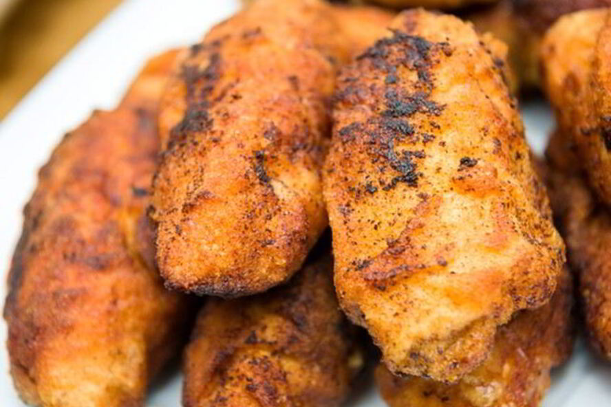 Рецепт фаршированного куриного шашлыка в кляре