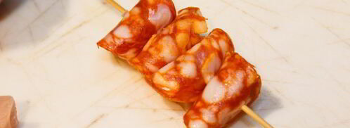 шашлычки из куриного филе с чоризо. Шаг 4