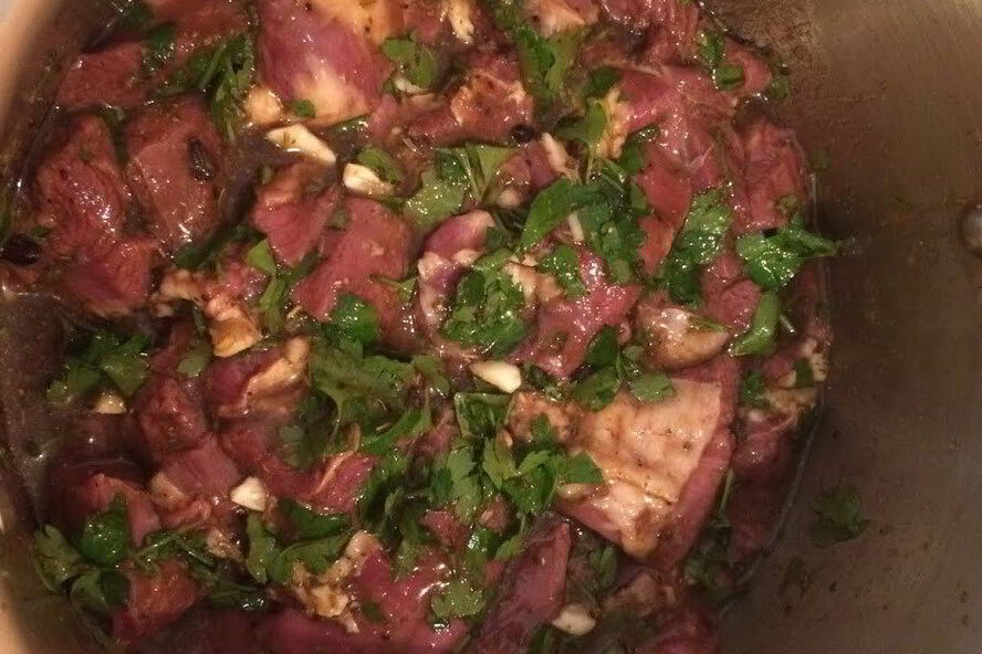 Рецепт шашлыка из баранины мятой и наршарабом