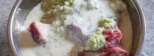 шашлык из баранины на кефире. Шаг 10