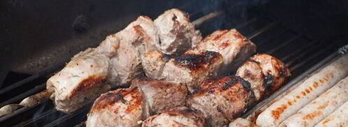 шашлык из баранины на кефире. Шаг 13