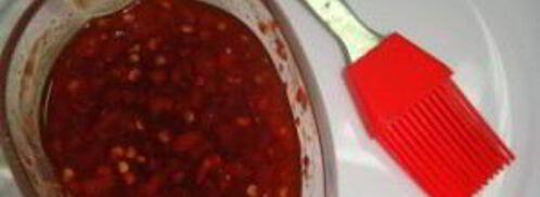 шашлык из креветок на шпажках. Шаг 7