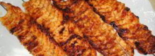 шашлык из креветок на шпажках. Шаг 9