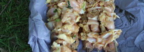 шашлык из куриного филе на минералке. Шаг 4