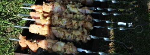 шашлык из куриного филе на минералке. Шаг 5