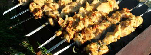 шашлык из куриного филе на минералке. Шаг 6